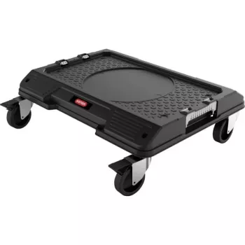 KETER DIY Connect Transportwagen 55,7x43,7x16,4 cm, Schwarz/Rot, IP54, 30 kg Traglast