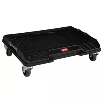 KETER DIY Connect Transportwagen 55,7x43,7x16,4 cm, Schwarz/Rot, IP54, 30 kg Traglast