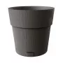 STEFANPLAST Ethica Blumentopf mit Untersetzer Ø40x39cm Grau