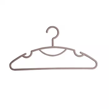 ORDINETT Daphne Kunststoff-Kleiderbügel 10er-Pack Grau-Braun 42x0,8x21 cm
