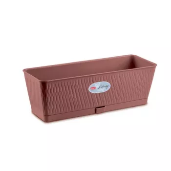 STEFANPLAST Blumenkasten Liberty 50x18x16cm Braun