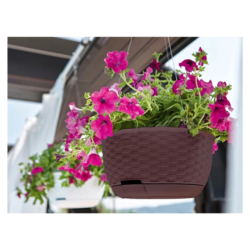 STEFANPLAST Hängeblumentopf Natural Ø30x14,5cm Dunkelbraun