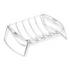 Weber Original Rib Rack für 5 Rippchen-Roste, plattierter Stahl, Silber, 434,3 x 266,7 x 111,8 mm, kompatibel mit Q 200/2000 und größeren Gasgrills, Spirit, Genesis, Summit, Smokey Mountain Cooker 47cm+ 6469