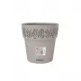 STEFANPLAST Gaia Blumentopf mit Untersetzer Ø25x25 cm Hellgrau