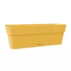 STEFANPLAST Ethica Blumenkasten mit Untersetzer 50x18x17 cm Senfgelb