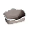 STEFANPLAST Katzenklo Tres Chic Open 56x38,5x26 cm Weiß/Hellgrau