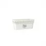 STEFANPLAST Blumenkasten mit Untersetzer Gaia 30x13x12 cm Weiß