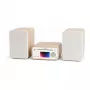 Pure Classic Stereo Mini-Hi-Fi-System DAB+/FM, Bluetooth, CD, USB Weiß/Eiche