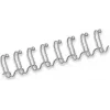 Fellowes 14 mm 34-Ring Silber Twin Loop Drahtbindekämme für A4, 130 Blatt, 100er Pack (54454)