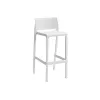 BICA Garten-Barhocker Volga Stool 65 50x49x89cm Weiß