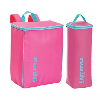 GIOSTYLE Thermobehälter-Set (Rucksack + Flaschenbehälter) Easy Style Pink