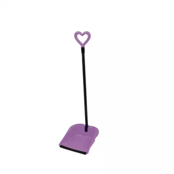 GIOSTYLE Rubber Hair Scoop Love Kehrblech und Bürste Set, 24,5x27x85 cm, verschiedene Farben