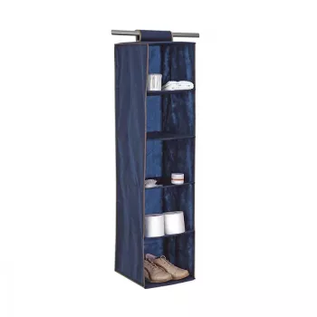 ORDINETT 5-Boden-Organizer 30x30x120cm Blau