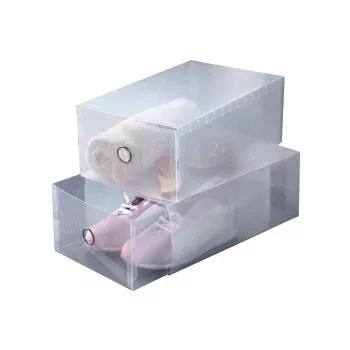 ORDINETT Aufbewahrungsboxen 2 Stk., 34 x 21 x 13 cm, Transparent, Top Class