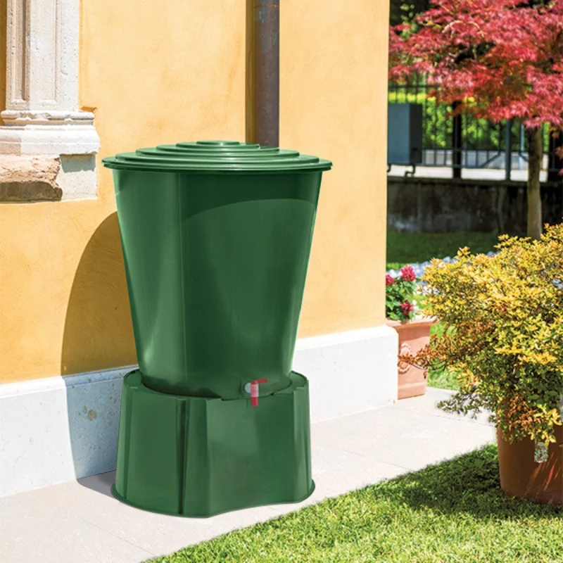 STEFANPLAST Regenfassständer für 210L/310L Fässer, 70x38 cm, Grün