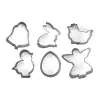 GUARDINI Osterplätzchen- und Lebkuchenausstecher-Set 6 Stk. 5-6x2cm