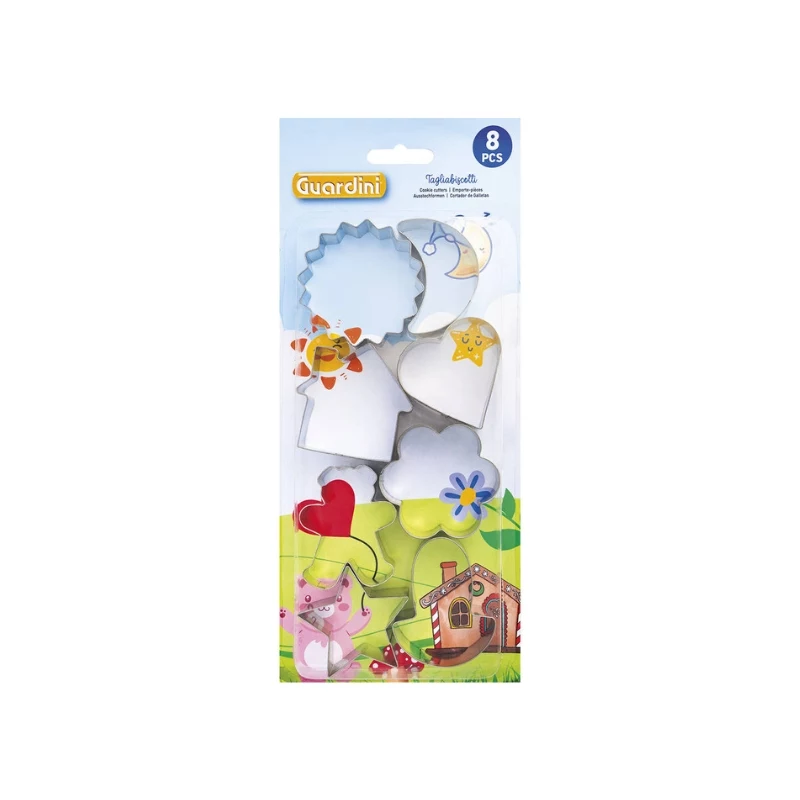 GUARDINI Lebkuchen- und Plätzchenausstecher-Set 8 Stk. Sortiert