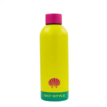 GIOSTYLE Fluo Trinkflasche 0,5L sortiert Pink/Gelb/Grün/Blau