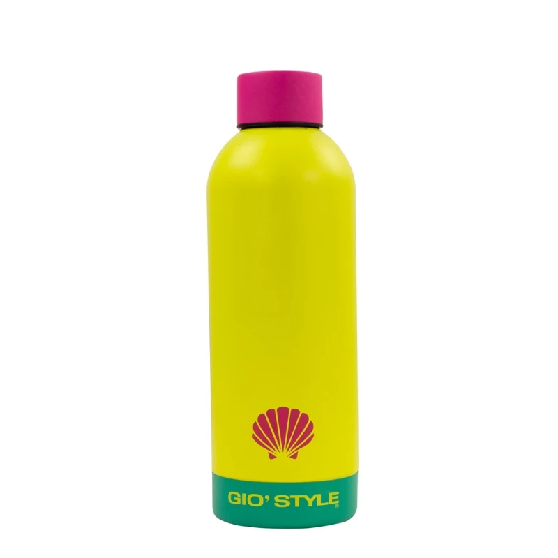 GIOSTYLE Fluo Trinkflasche 0,5L sortiert Pink/Gelb/Grün/Blau