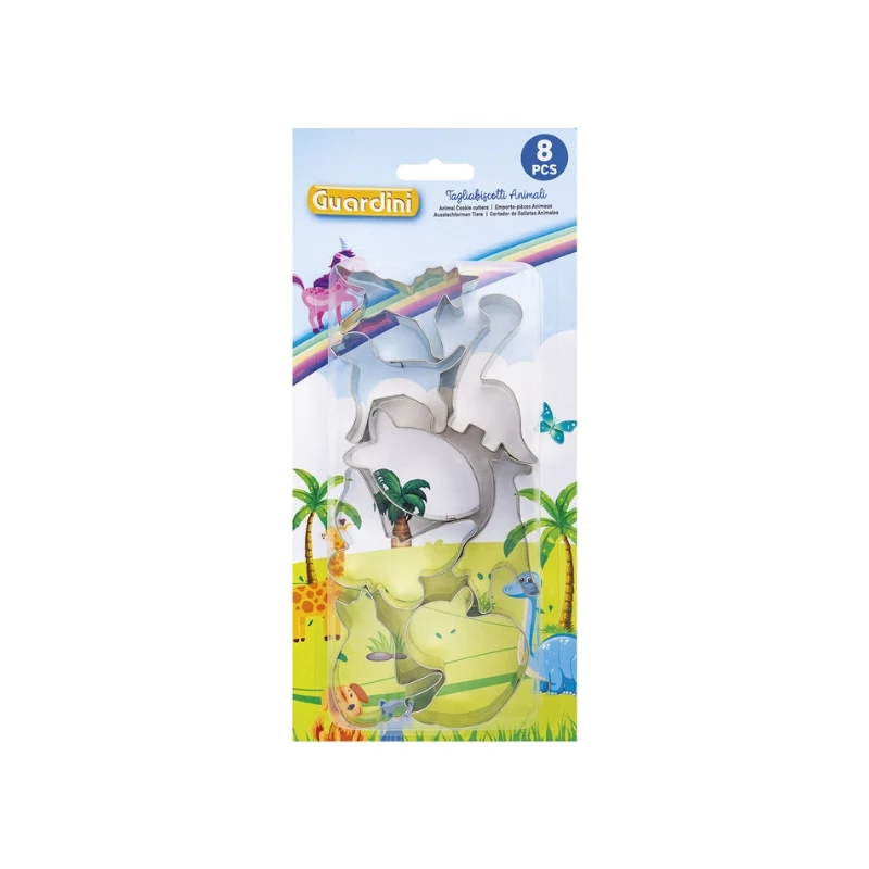 GUARDINI Lebkuchen- und Plätzchenausstecher-Set 8 Stk. Tiere