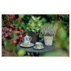 STEFANPLAST Ethica Runder Blumentopf mit Untersetzer, Braun, 40x39 cm, 25 L