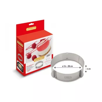 GUARDINI Runder Tortenring mit variablem Durchmesser Ø16-28cm
