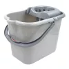 SAUBER Ovaler Eimer 15L mit Druckknopf-Wringer