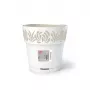 STEFANPLAST Gaia Blumentopf mit Untersetzer Ø25x25cm Weiß