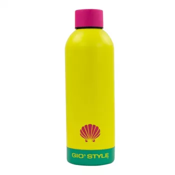 GIOSTYLE Fluo Trinkflasche 0,75L sortiert Pink/Gelb/Grün/Blau
