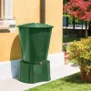 STEFANPLAST Regenfass 500L mit Deckel und Hahn Ø100x85cm Grün