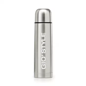 GIOSTYLE Thermos Silber 1L Edelstahl Vakuum-Isolierflasche