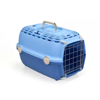 STEFANPLAST Transportbox Horizon 1 mit Metalltür 48x32x30 cm Hellblau/Blau