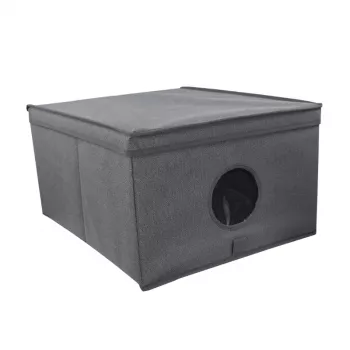 ORDINETT Faltbox L Größe 50x40x25 cm Grau
