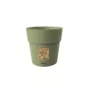 STEFANPLAST Ethica Blumentopf mit Untersetzer, 20 cm, Grün
