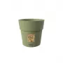 STEFANPLAST Ethica Blumentopf mit Untersetzer, 20 cm, Grün