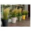 STEFANPLAST Ethica Blumentopf mit Untersetzer Ø40x39cm Weiß