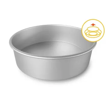 GUARDINI Professionelle Backform mit losem Boden, Ø26 x 7,5 cm, eloxiertes Aluminium