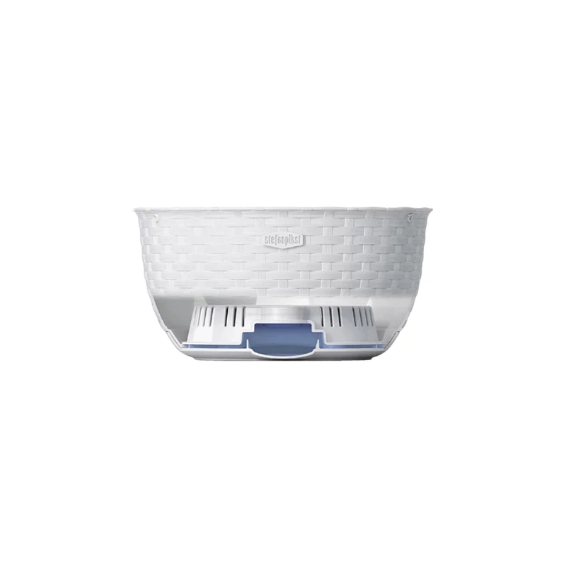 STEFANPLAST Hängeblumentopf Natural Ø30x14,5cm Weiß