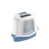STEFANPLAST Katzenklo Sprint Corner Plus 56x40x40cm Blau/Weiß