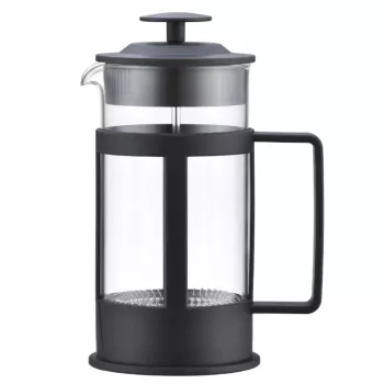 ASI COLLECTION GULFI L 1L French Press Kaffeemaschine, Borosilikatglas, Edelstahl