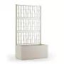 STEFANPLAST Blumenkasten mit Gitter Ethica 80x36x140 cm Weiß
