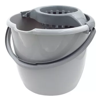 SAUBER Runder Eimer 12L mit Druckknopf