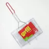 ASI COLLECTION Grillrost 34x22cm verchromter Stahl mit Holzgriffen
