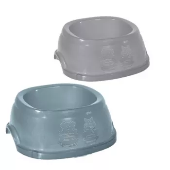 STEFANPLAST Break 5 Futter- und Wassernapf 3 L Grau/Blau 33x33x13 cm