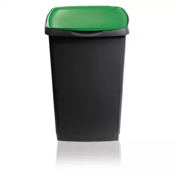 GIOSTYLE Abfallbehälter Eco Solution 45L 37x36x53,5cm Dunkelgrau/Grün