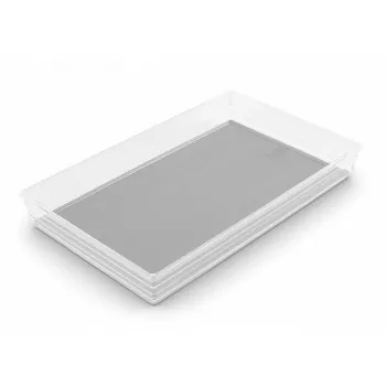 KIS Box Sistemo Organizer 9 39 x 24 x 5 cm Transparent/Hellgrau