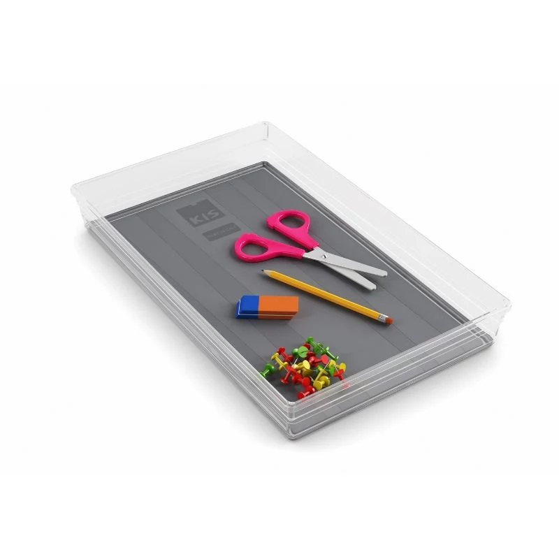 KIS Box Sistemo Organizer 9 39 x 24 x 5 cm Transparent/Hellgrau