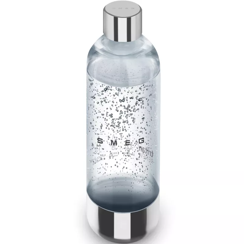 SMEG SKSB01 Ersatzflasche für Soda Maker SKC01, 1 Liter, PET-Kunststoff, Transparent