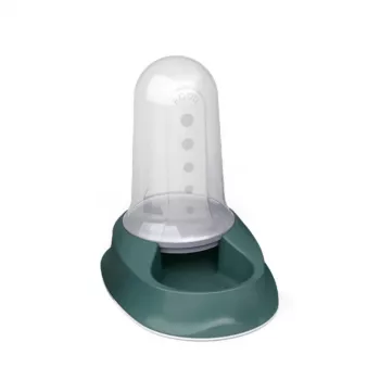 STEFANPLAST Chic Automatischer Heimtierfutterspender und Wasserspender, 2L, Grün