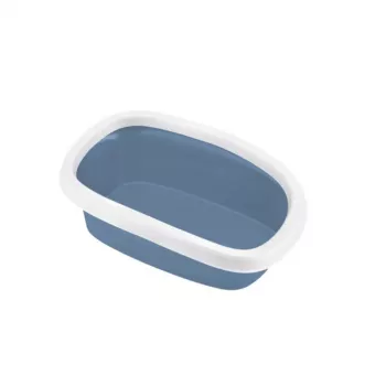 STEFANPLAST Sprint 10 Offene Katzen-Toilette 43x31x14 cm Blau/Weiß